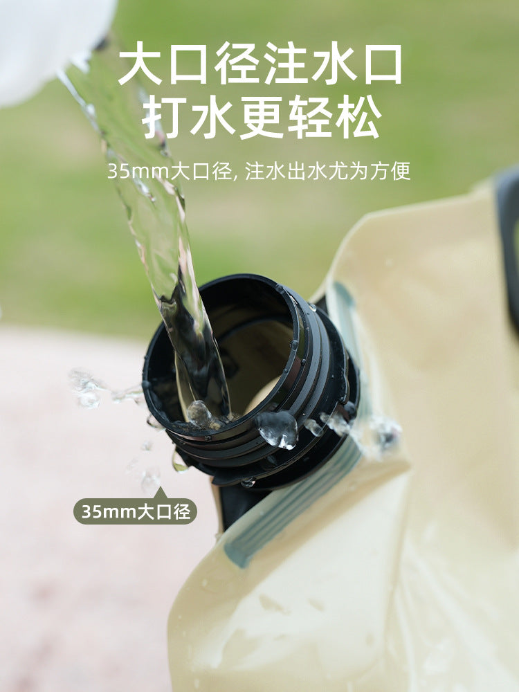 Outdoor Water Storage Bag 8L with Faucet Valve Travel Camping Style Food Grade Large Capacity Portable Foldableing Plastic Water Bag - image 5