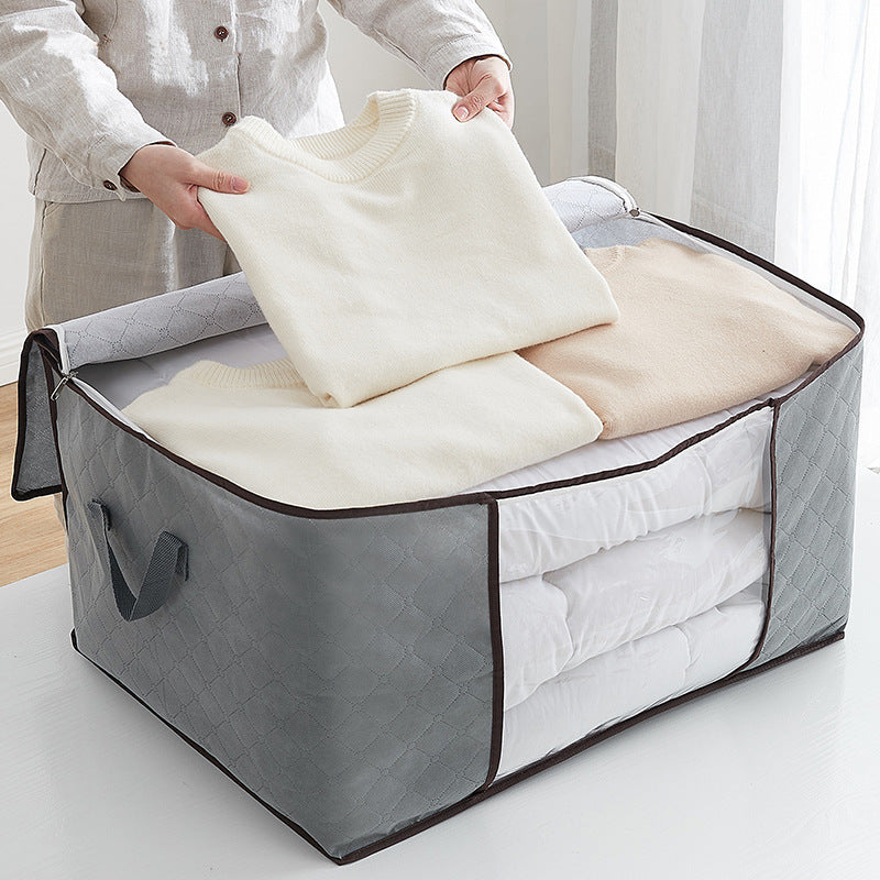 Storage Bag Moisture-proof Mildew-proof Clothes Quilt Finishing Bag Quilt Clothes Cloth Bag Moving Packing Bag Artifact Cross-border - image 1