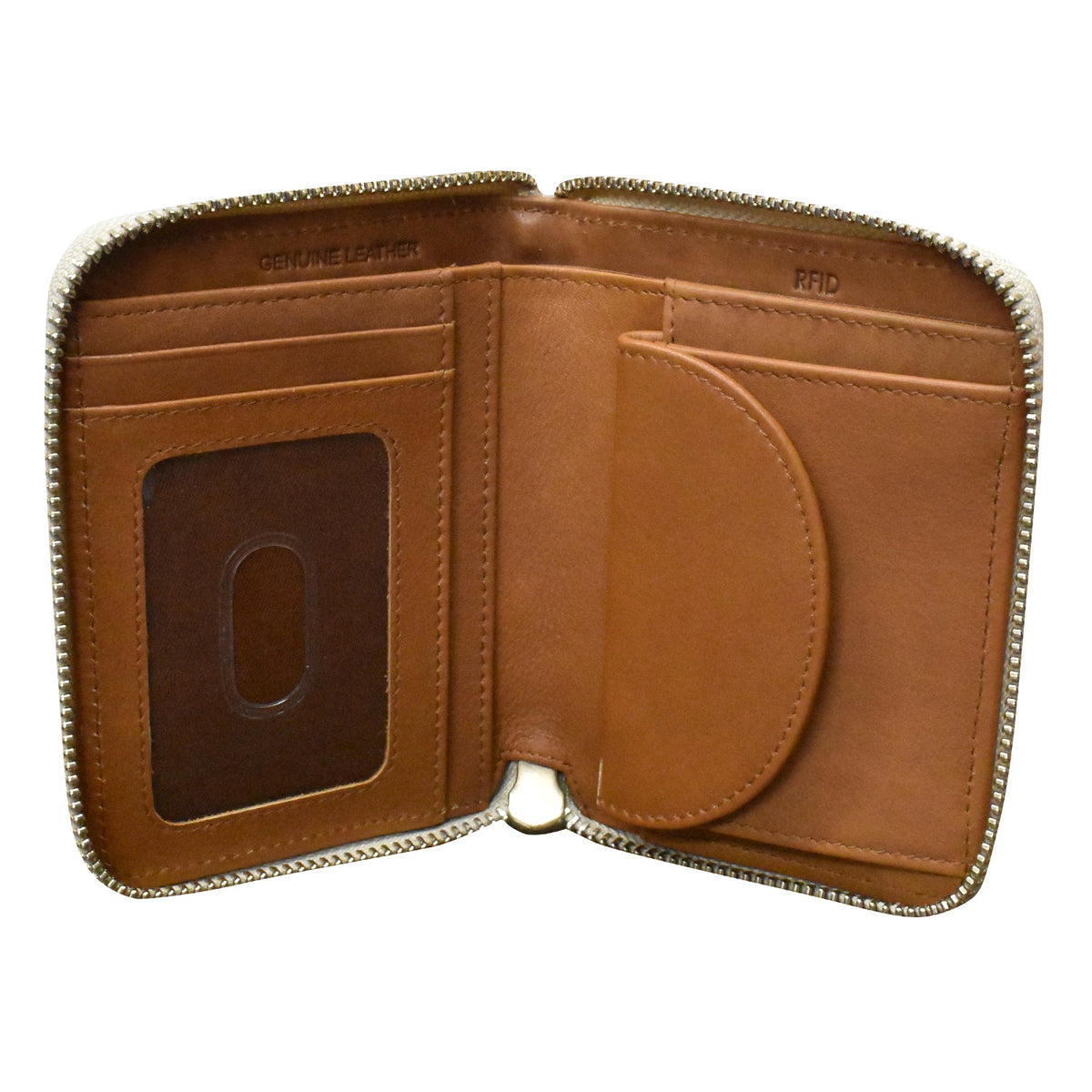 CORNER DETAIL SMALL ZIP WALLET