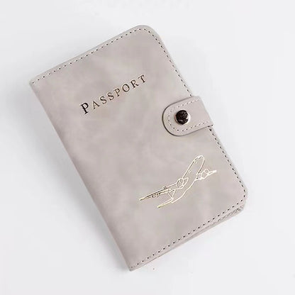 Cross-Border Popular Rfid Passport Holder Protective Leather Case Portable Multi-Functional Multi-Card Slot Pu Leather Anti-Theft Anti-Scratch Card Holder - image 4