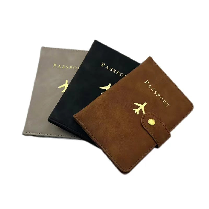Cross-Border Popular Rfid Passport Holder Protective Leather Case Portable Multi-Functional Multi-Card Slot Pu Leather Anti-Theft Anti-Scratch Card Holder - image 5