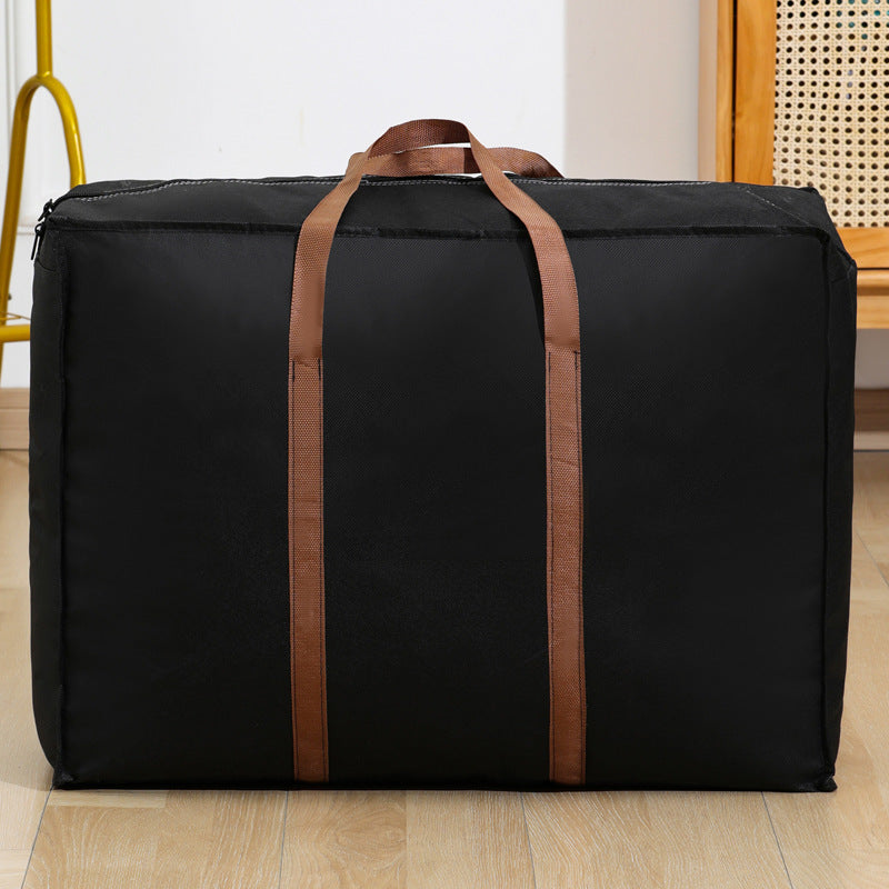Simple outdoor travel storage bag solid color non-woven handbag multi-purpose travel bag moving bag factory - image 3