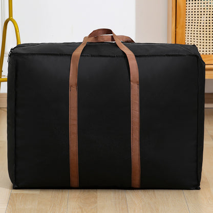 Simple outdoor travel storage bag solid color non-woven handbag multi-purpose travel bag moving bag factory - image 3
