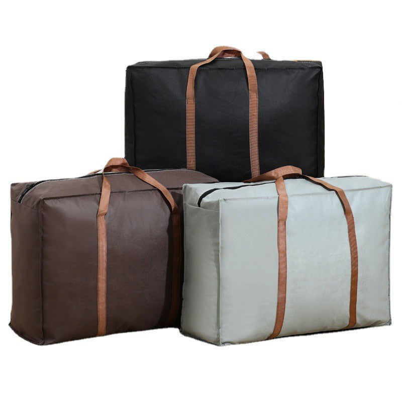 Simple outdoor travel storage bag solid color non-woven handbag multi-purpose travel bag moving bag factory - image 5