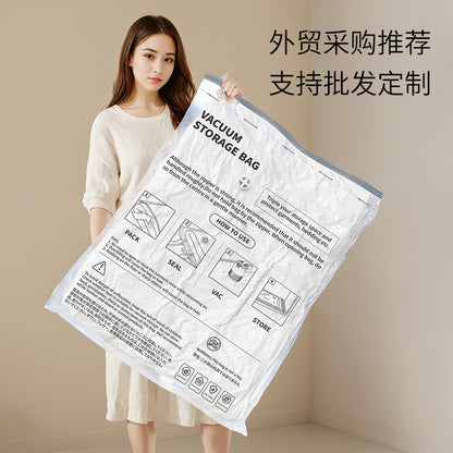 Cross-border vacuum compression bag clothing quilt special storage bag air pumping clothes quilt finishing bag in stock wholesale - image 5