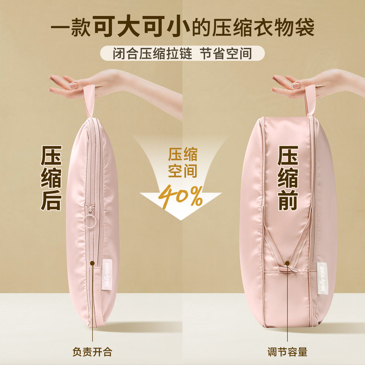 Baicaoyuan Travel Storage Bag Underwear Clothes Storage Bag Suitcase Organize and Sub-pack Bag Travel Portable - image 1
