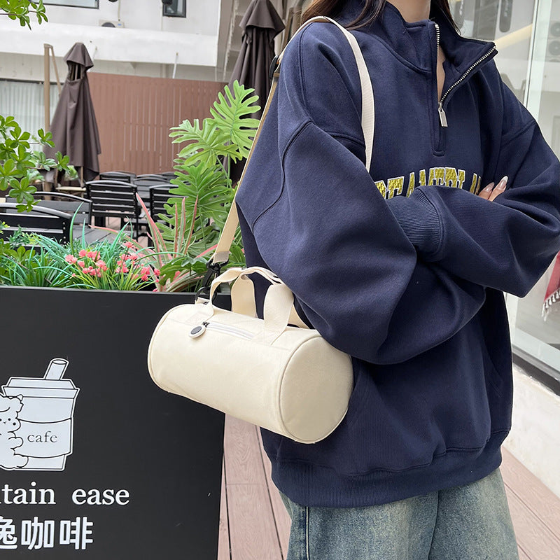 New Cylinder Sports Travel Bag Waterproof Oxford Cloth Large Capacity Portable Crossbody Travel Bag Fashion Casual Portable - image 1
