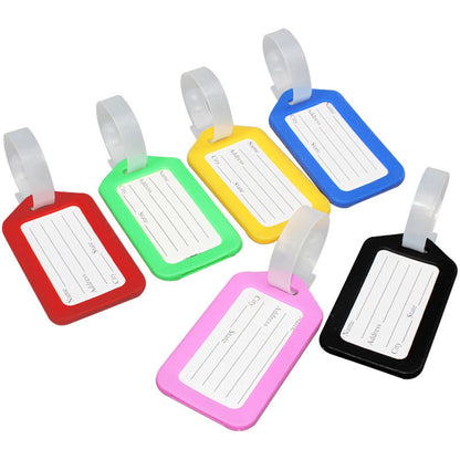 Travel Plastic Luggage Tag Suitcase Tag Baggage Check-In Identification Tag Card Holder Boarding Tag Anti-Loss Lanyard - image 5