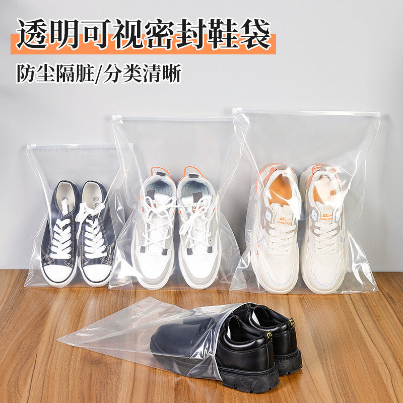 Shoes Bag Shoes Storage Bag Travel Luggage Shoes Dustproof Bag Moisture-proof Artifact Portable Transparent Sealed Bag Shoe Cover - image 2