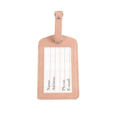 Skin-Feel Pu Suitcase Leather Tag Luggage Tag Boarding Pass Check-In Simple Leather Identification Tag Card Holder - image 5