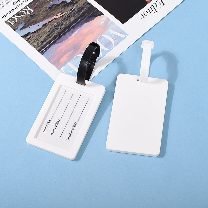 Integrated Molded Soft Rubber Luggage Tag, Boarding Pass, Pvc Soft Rubber Hang Tag, Cartoon Soft Rubber Luggage Tag with Custom Pattern - image 3