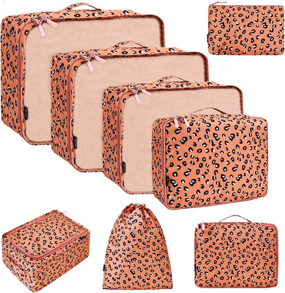 BAGAIL 8 Set Packing Cubes Luggage Packing Organizers for Travel Accessories