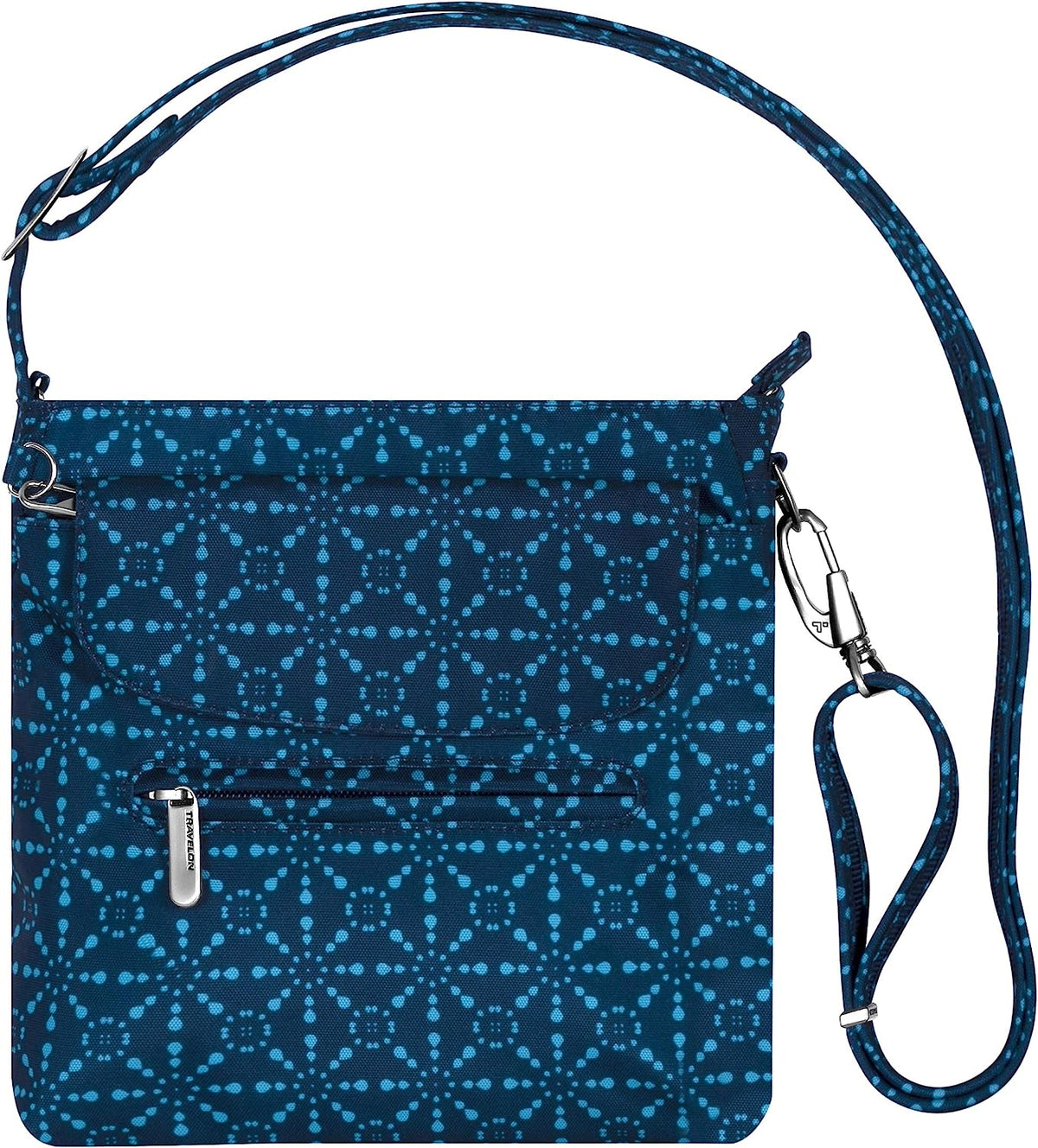Travelon Anti-Theft Classic Mini Shoulder Bag, Black, One Size, 8.5 x 8.5 x 2