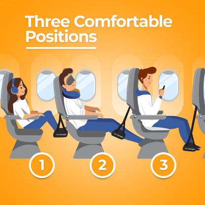 Cross-border Aircraft Foot Rest Hammock Travel Foot Rest Artifact High-speed Rail Office Lunch Break Comfortable Hanging Foot Belt Travel Portable - image 2