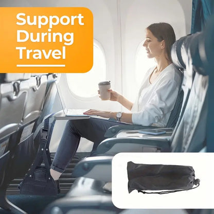 Cross-border Aircraft Foot Rest Hammock Travel Foot Rest Artifact High-speed Rail Office Lunch Break Comfortable Hanging Foot Belt Travel Portable - image 3