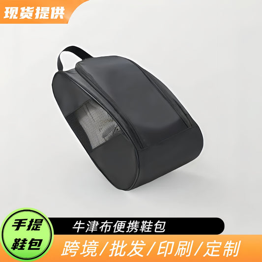 Foreign Trade Cross-border Golf Shoe Bag Travel Waterproof Sports Shoe Cover Shoe Bag Mesh Breathable Football Shoes Storage - image 1