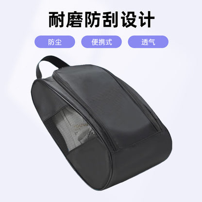 Foreign Trade Cross-border Golf Shoe Bag Travel Waterproof Sports Shoe Cover Shoe Bag Mesh Breathable Football Shoes Storage - image 2
