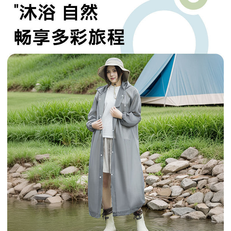 Disposable Raincoat for Adults, Thickened and Extended Length, Full-Body Storm-Proof, Suitable for Outdoor Wear, Hiking, Travel, Single-Person Waterproof Poncho - image 4