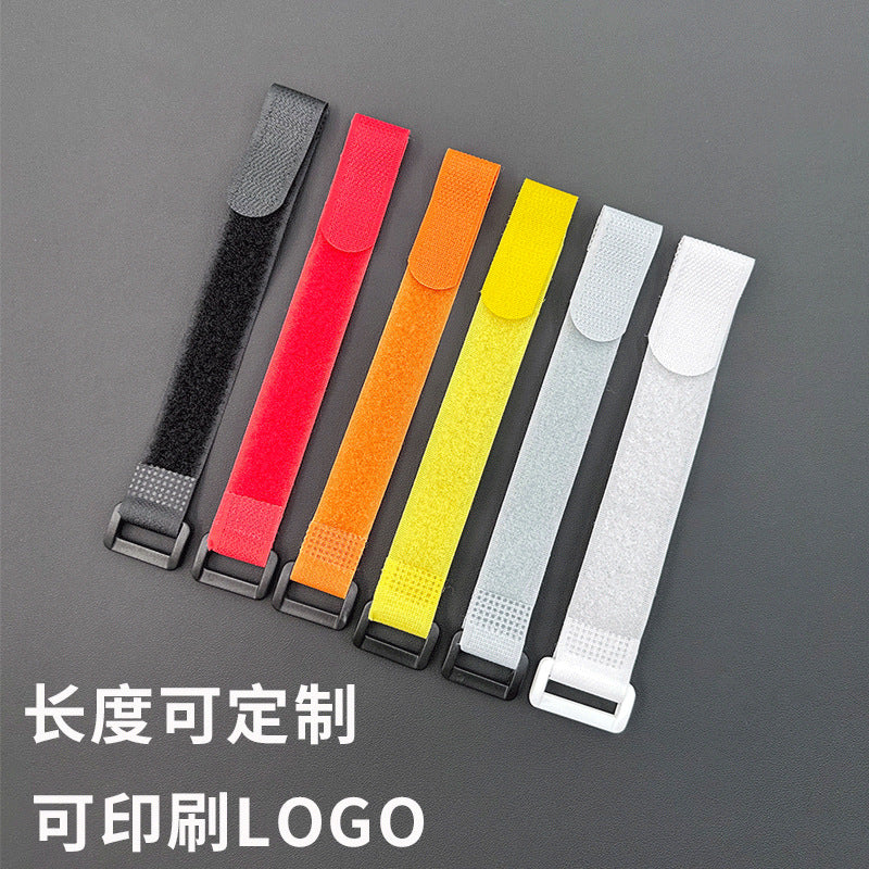 Spot Reverse Buckle Velcro Straps Colorfulful Nylon Self-Adhesive Drone Straps Luggage Tent Data Cable Hook and Loop Straps - image 2