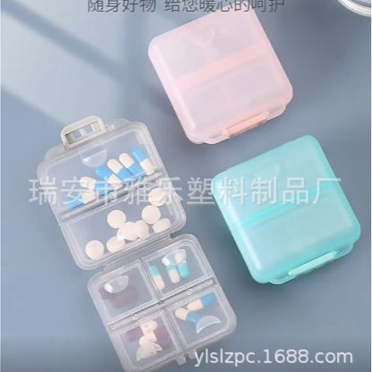 Portable medicine box travel medicine packaging box random sealed storage box packaging mini compartment sealed box - image 2
