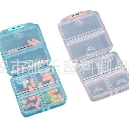 Portable medicine box travel medicine packaging box random sealed storage box packaging mini compartment sealed box - image 5