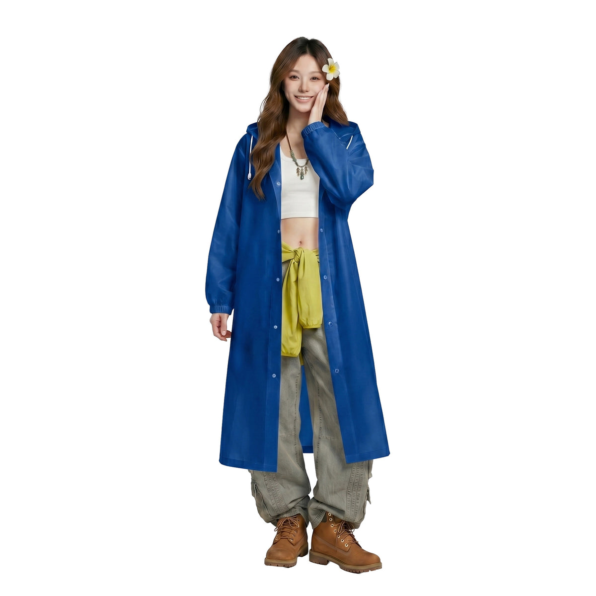 Disposable Raincoat, Thickened and Lengthened, Waterproof Cardigan, Outdoor Waterproof Poncho, Portable Raincoat for Hiking and Travel, Wholesale - image 5
