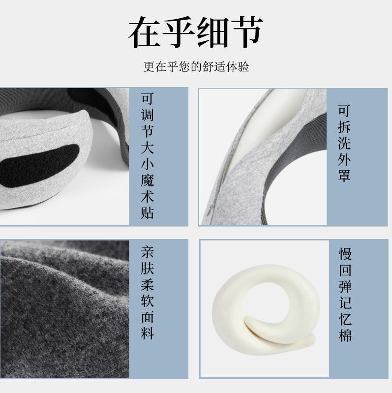 Cross-Border Trade Memory Foam U-Shaped Pillow Neck Pillow Office Nap Travel Airplane Pillow Portable U-Shaped Neck Pillow - image 3
