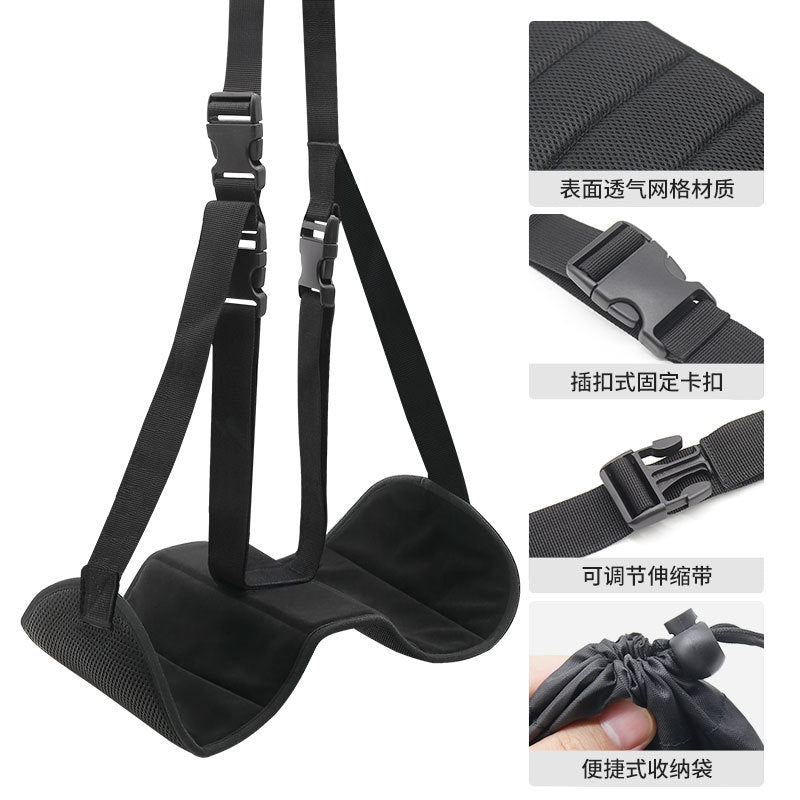 Thickened Upgraded Rest Hammock Aircraft High-speed Rail Travel Artifact Office Lunch Break Comfortable Portable Leg Hanging Foot Belt - image 2