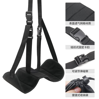 Thickened Upgraded Rest Hammock Aircraft High-speed Rail Travel Artifact Office Lunch Break Comfortable Portable Leg Hanging Foot Belt - image 2