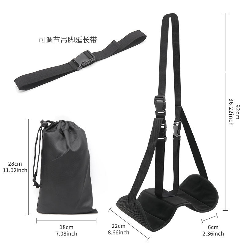 Thickened Upgraded Rest Hammock Aircraft High-speed Rail Travel Artifact Office Lunch Break Comfortable Portable Leg Hanging Foot Belt - image 3