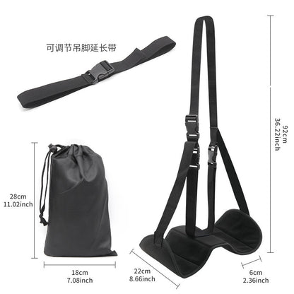 Thickened Upgraded Rest Hammock Aircraft High-speed Rail Travel Artifact Office Lunch Break Comfortable Portable Leg Hanging Foot Belt - image 3