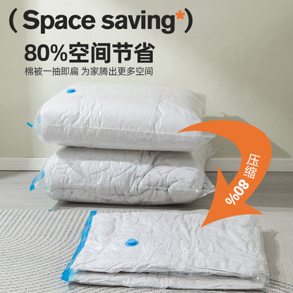 Thickened Transparent Blue Edge Vacuum Compression Bag Storage Bag Travel Clothing Storage and Organization down Jacket Quilt Storage Bag - image 2