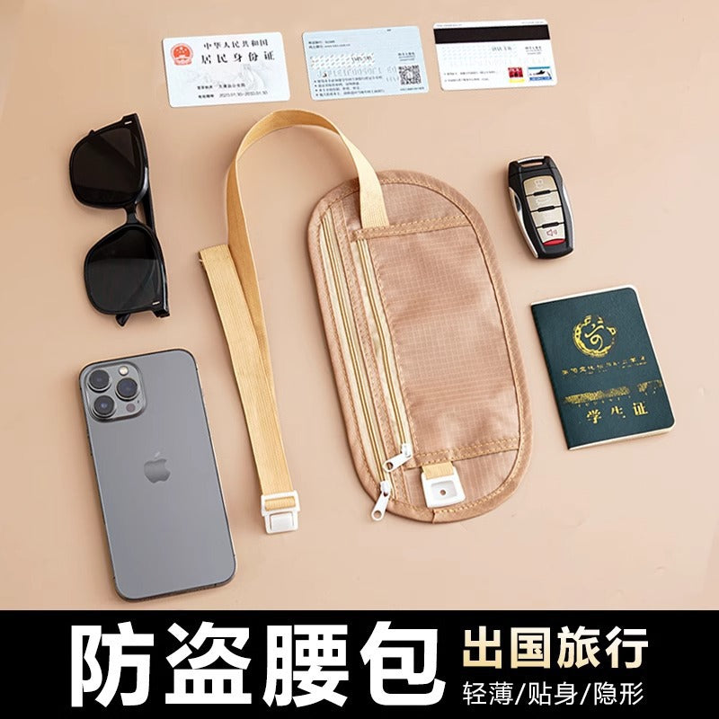 Anti-theft bag close-fitting waist bag multi-functional outdoor running travel compact portable carry-on bag waterproof messenger bag - image 1