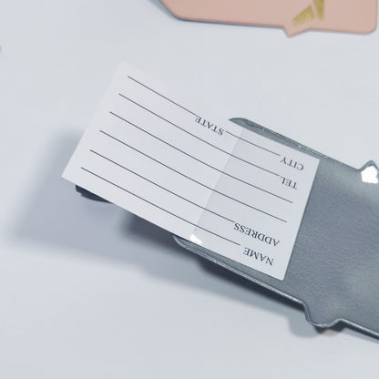 Wholesale supply of aircraft imitation leather luggage tag men's and women's suitcases tags check business cards package pendants boarding passes - image 2