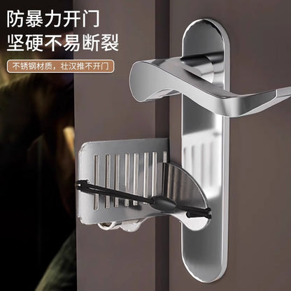 Door blocker portable door stop top door anti-collision door door stopper anti-theft hotel travel safety living alone body guard - image 1