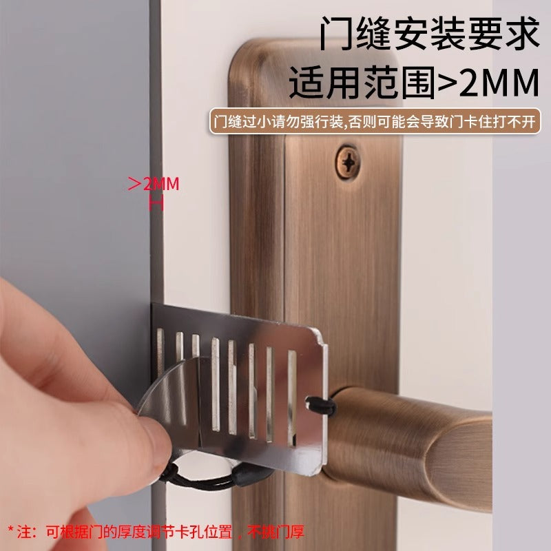 Door blocker portable door stop top door anti-collision door door stopper anti-theft hotel travel safety living alone body guard - image 2