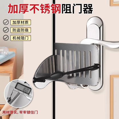 Door blocker portable door stop top door anti-collision door door stopper anti-theft hotel travel safety living alone body guard - image 4