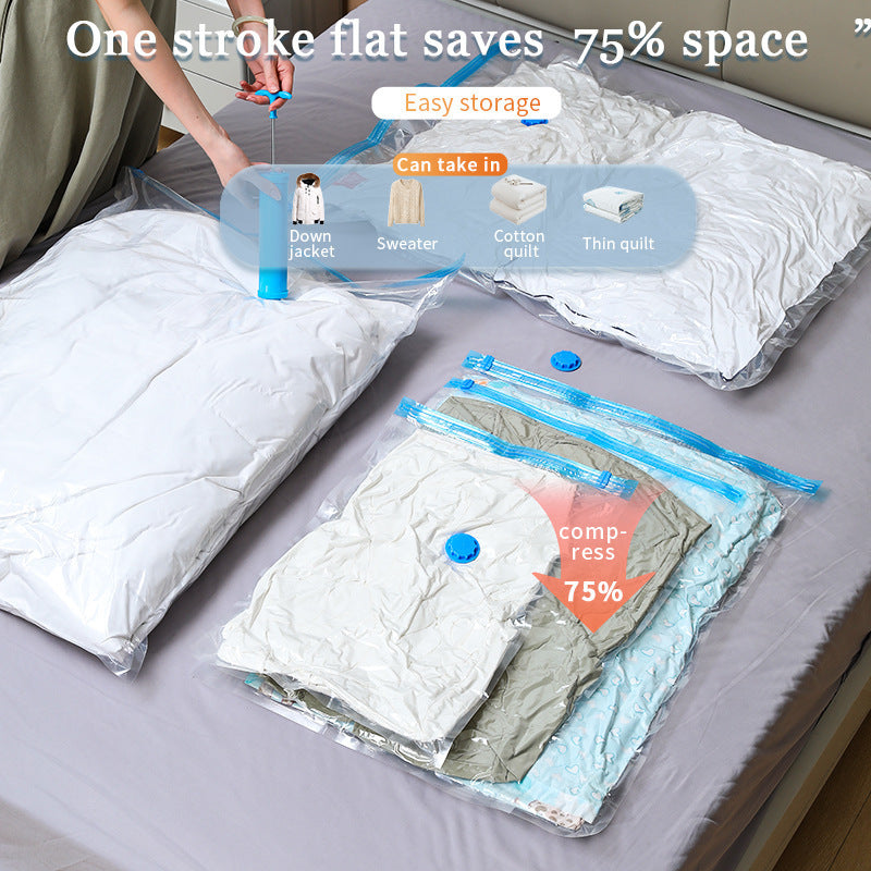 Vacuum Compression Bag Storage Bag Thickened Quilt Clothes Artifact Packaging Air-pumping Quilt Down Jacket Special Bag - image 3