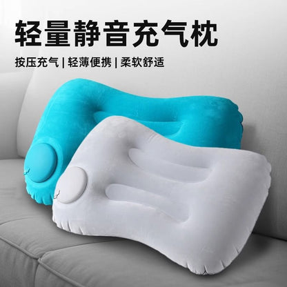 Pressing Inflatable Pillow Pillow Portable Adult Outdoor Travel Pillow Waist Pillow Neck Pillow Inflatable Square Pillow Nap - image 1
