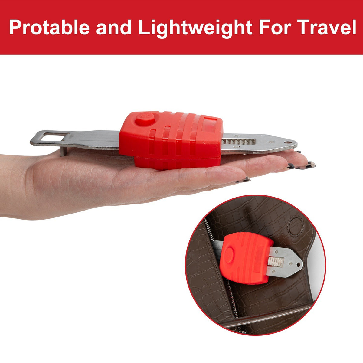 Portable Anti-Theft Door Stopper Travel Hotel Safety Door Buckle Home Door Stop Anti-Breakage Living Alone Top Door Card Lock - image 4