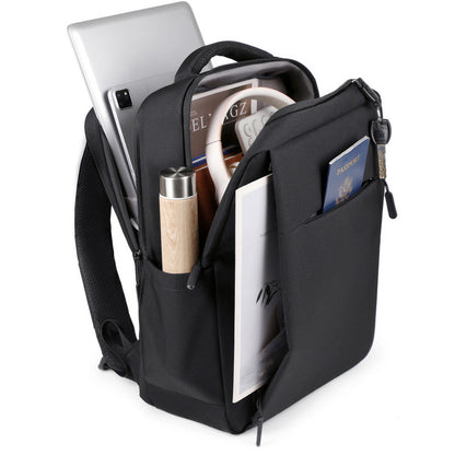 New Style Backpack for Men, Large Capacity Double-Layer Business Computer Bag, Outdoor Travel Backpack, Women's Backpack with Printed Logo - image 2