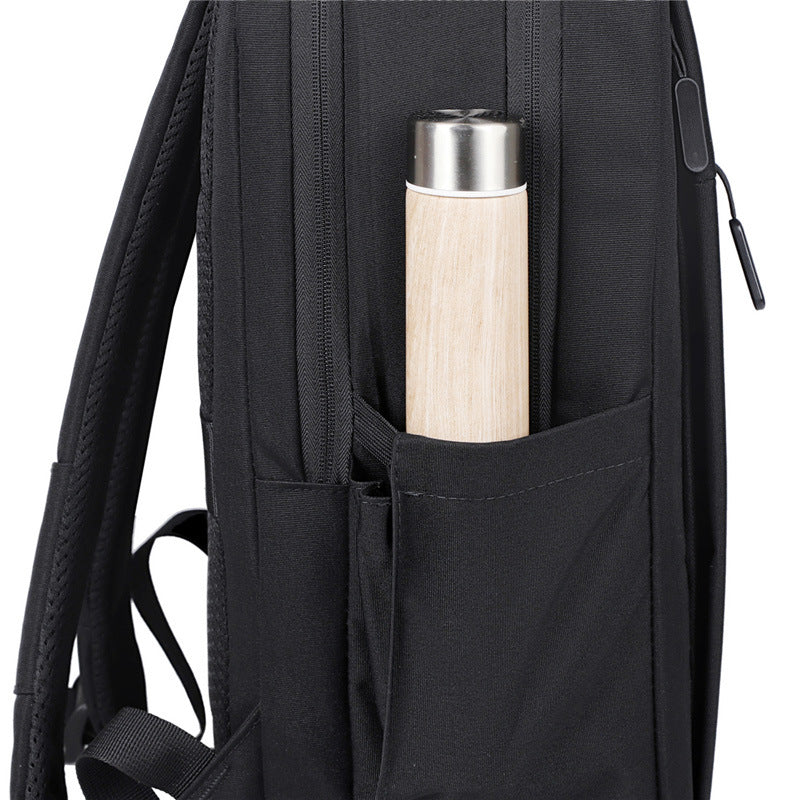 New Style Backpack for Men, Large Capacity Double-Layer Business Computer Bag, Outdoor Travel Backpack, Women's Backpack with Printed Logo - image 4