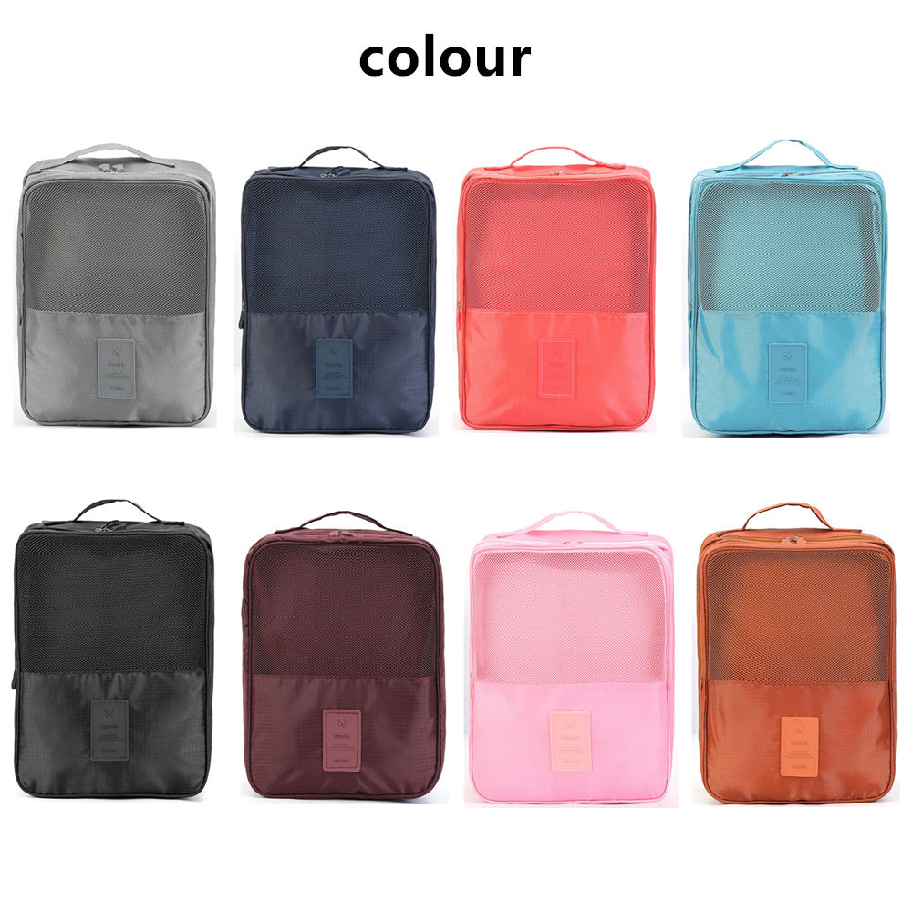 Travel Shoe Storage Bag, Large Capacity, Three-Compartment Waterproof Shoe Bag, Shoe Storage Bag, Mesh Breathable Portable Storage Bag - image 3