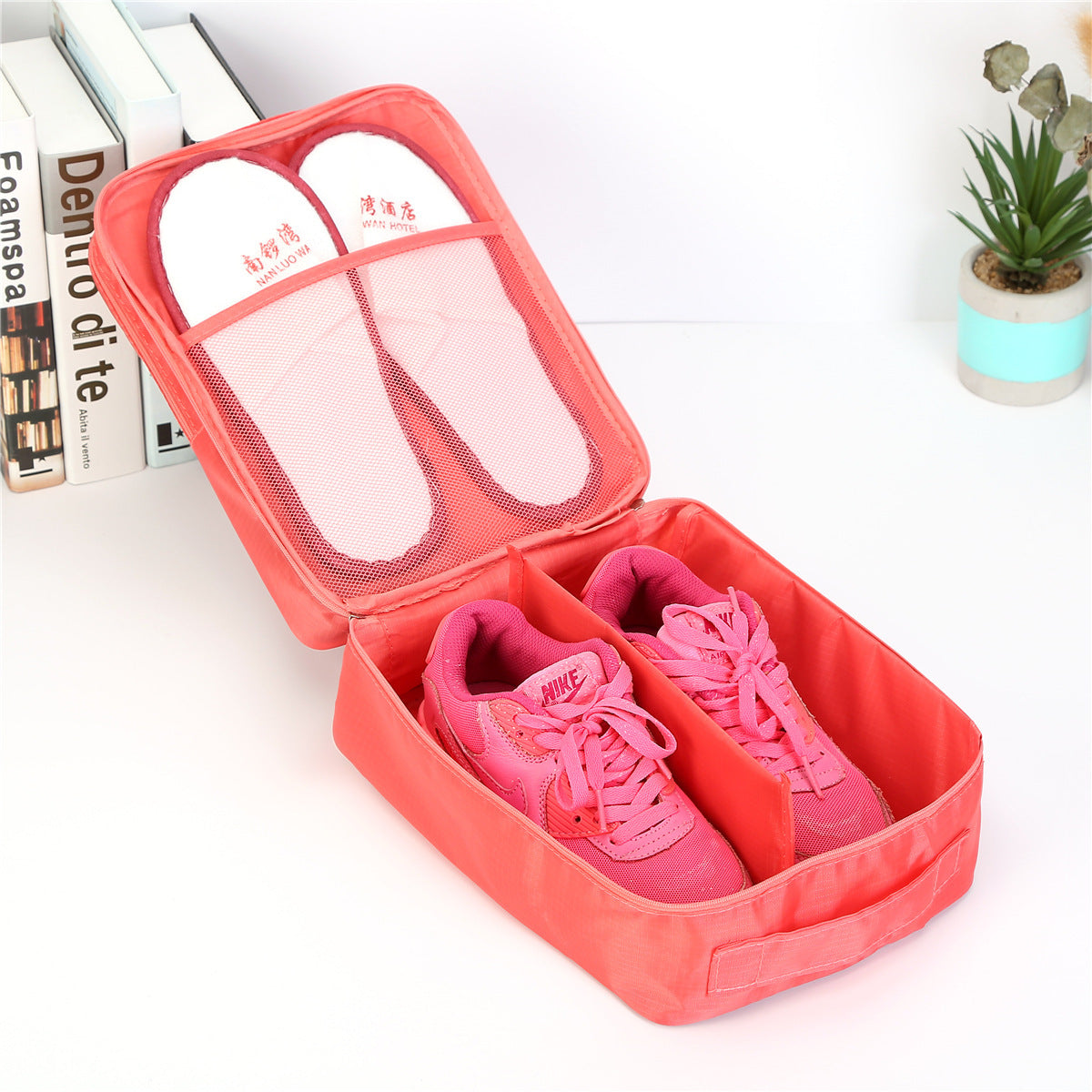 Travel Shoe Storage Bag, Large Capacity, Three-Compartment Waterproof Shoe Bag, Shoe Storage Bag, Mesh Breathable Portable Storage Bag - image 4