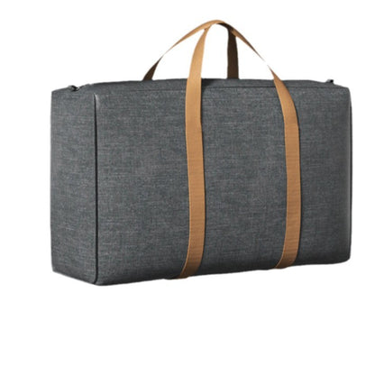 Large capacity gray cationic moving bag clothes quilt sundries storage bag dormitory travel luggage bag wholesale - image 5