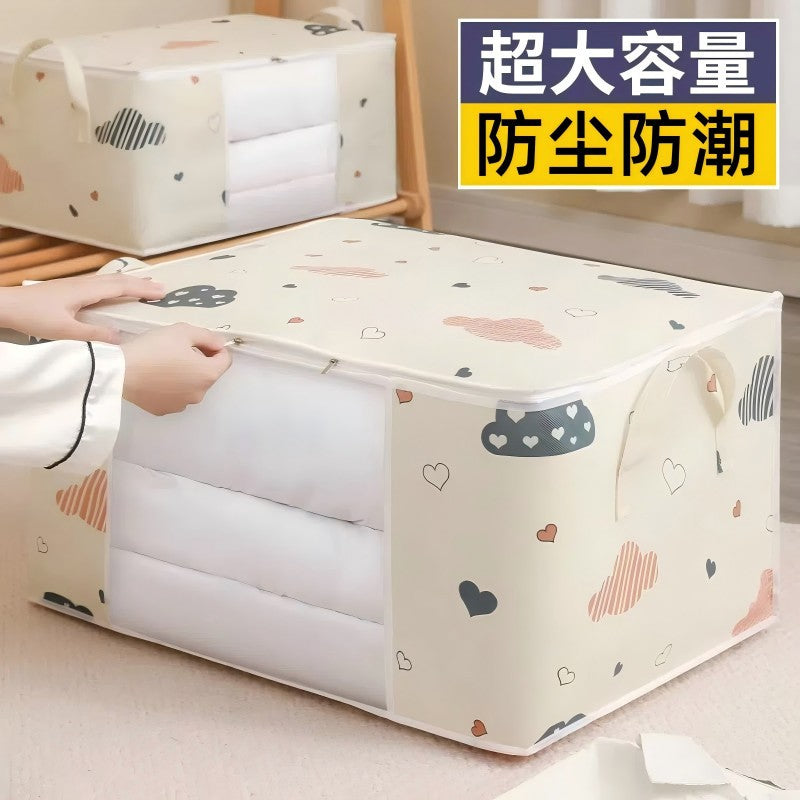 Cross-border Clothes Storage Bag Bedroom Clothes Quilt Storage Fabric Packing Bag Moving Household Supplies - image 1