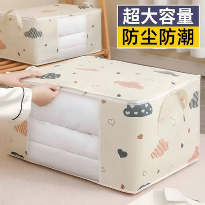 Cross-border Clothes Storage Bag Bedroom Clothes Quilt Storage Fabric Packing Bag Moving Household Supplies - image 1