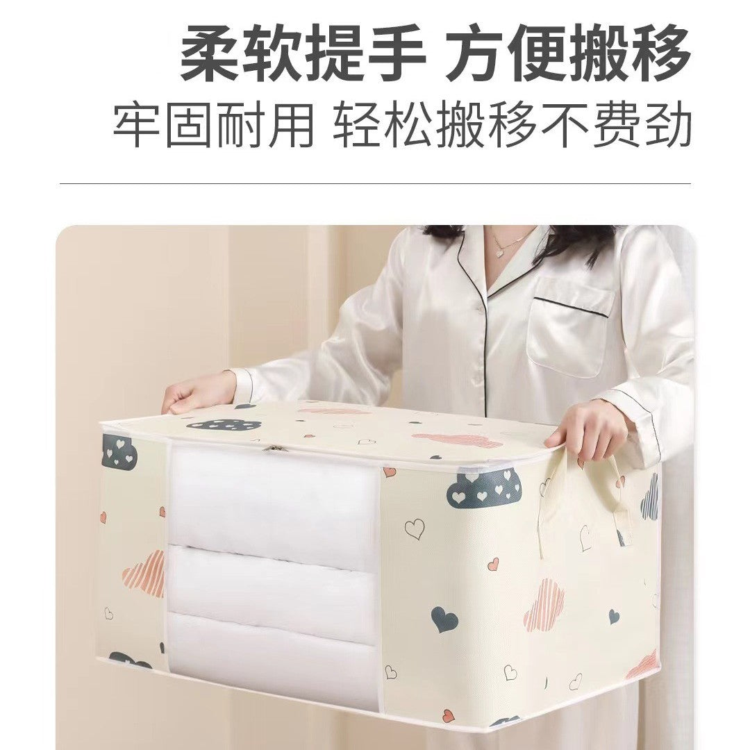 Cross-border Clothes Storage Bag Bedroom Clothes Quilt Storage Fabric Packing Bag Moving Household Supplies - image 2
