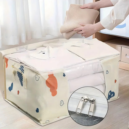 Cross-border Clothes Storage Bag Bedroom Clothes Quilt Storage Fabric Packing Bag Moving Household Supplies - image 4