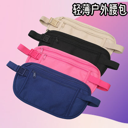 Wholesale Anti-Theft Waist Bag for Travel Abroad, Sports, Europe, Men and Women, Invisible Thin Passport Bag, Anti-Theft Wallet - image 1